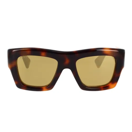 Gucci , Brown Square Sunglasses Gg1772S 007 ,Brown female, Sizes: