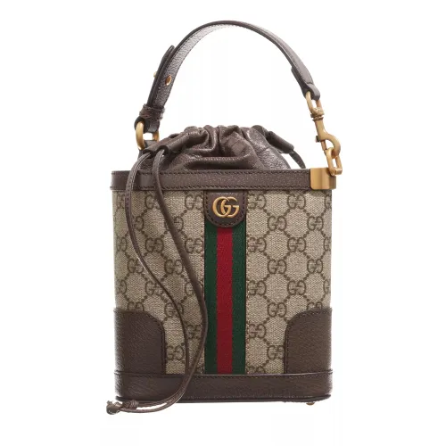 Gucci Bucket Bags - Ophidia GG Bucket Bag - brown - Bucket Bags for ladies