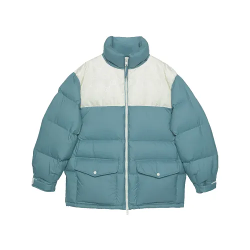 Gucci , Canvas Padded Jacket with Detachable Hood ,Blue male, Sizes: