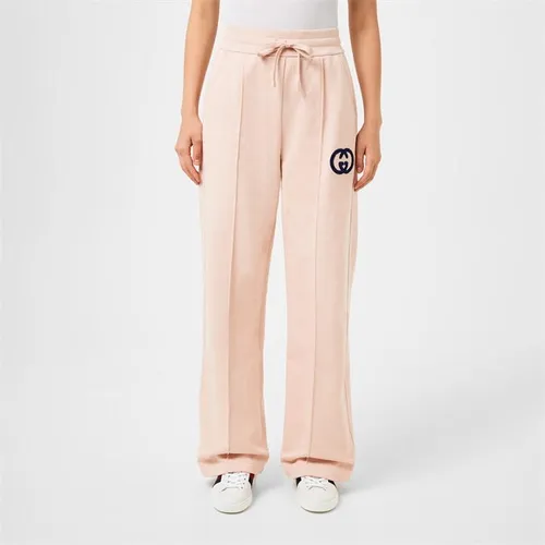 GUCCI Cotton Jersey Jogging Trousers - Pink