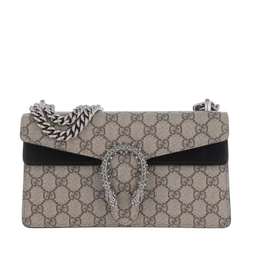 Gucci Crossbody Bags - Dionysus Small Shoulder Bag GG Supreme - beige - Crossbody Bags for ladies