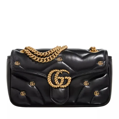 Gucci Crossbody Bags - GG Marmont Small Shoulder Bag - black - Crossbody Bags for ladies
