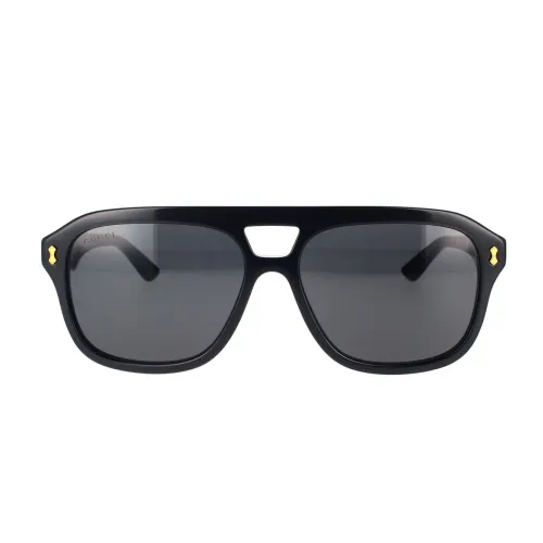 Gucci , Décor Sunglasses Gg1263S 001 ,Black unisex, Sizes: