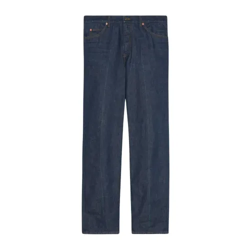 Gucci , Eco washed trousers ,Blue female, Sizes: