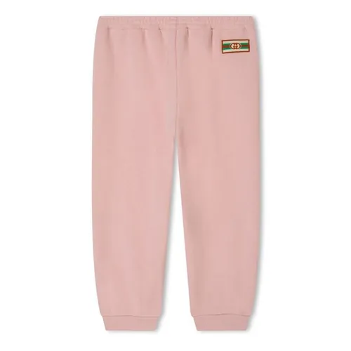 GUCCI Embroidered Logo Jogger - Pink