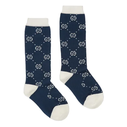 Gucci , GG Socks - Made in Italy ,Blue male, Sizes: