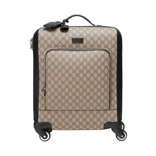 Gucci , GG Supreme Fabric Trolley ,Beige male, Sizes: ONE SIZE