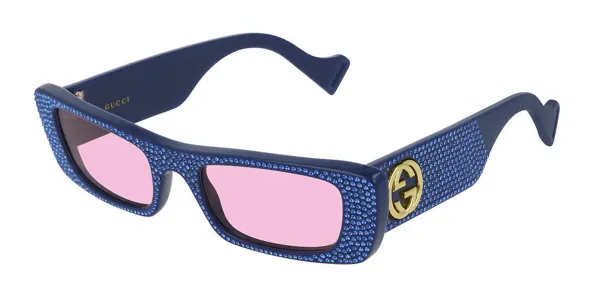 Gucci GG0516S 010 Women's Sunglasses Blue Size 52