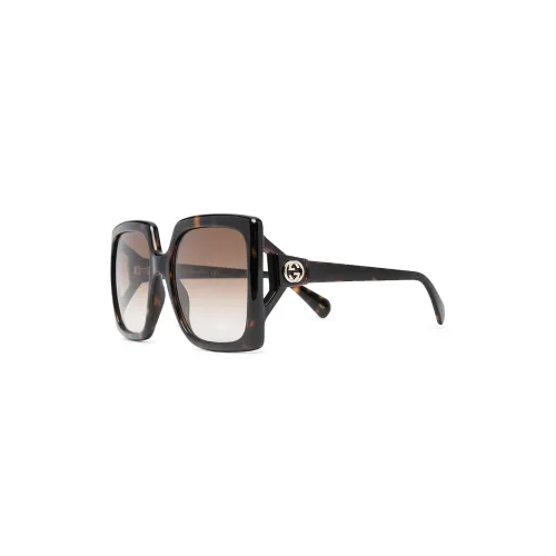 Gucci , Gg0876S 002 Sunglasses ,Brown female, Sizes: