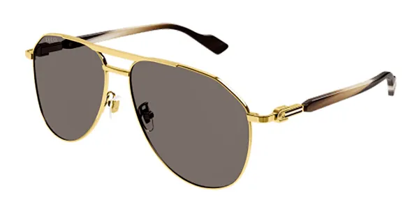Gucci GG1220S 002 Men's Sunglasses Gold Size 59