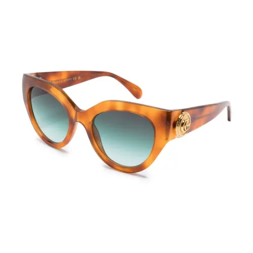 Gucci , Gg1408S 004 Sunglasses ,Brown female, Sizes: