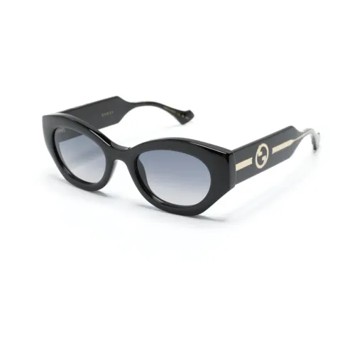 Gucci , Gg1553S 001 Sunglasses ,Black female, Sizes: