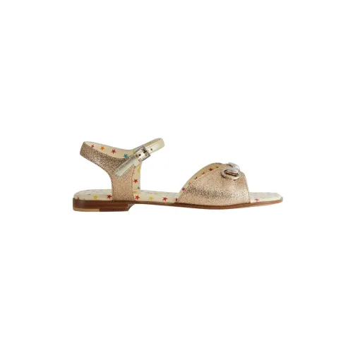 Gucci , Golden Sandals ,Beige female, Sizes: