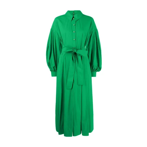Gucci , Green Cotton Shirt Dress with Removable Belt ,Green female, Sizes: