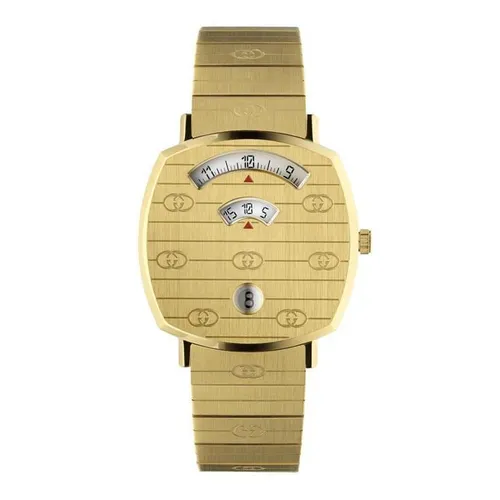 GUCCI Grip Quartz Watch - Gold