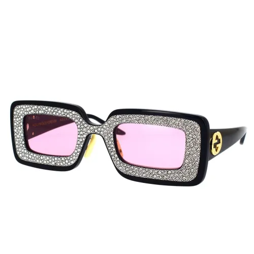 Gucci , Gucci Gg0974S 001 Sunglasses ,Black female, Sizes: