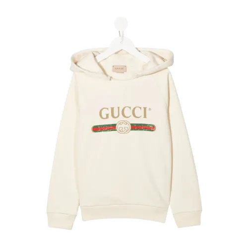 Gucci , Gucci Kids Sweaters White ,White male, Sizes: