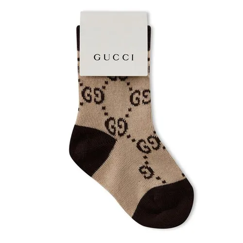 GUCCI Gucci Logo Socks In42 - Beige