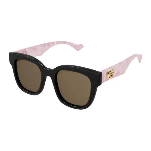 Gucci , Gucci squared femenine black and marble pink sunglasses ,Pink female, Sizes: