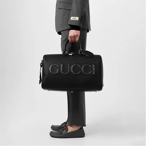 GUCCI Gucci Wording Duffle Sn42 - Black