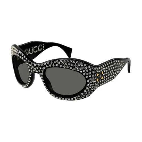 Gucci , Iconic Gg1463S Sunglasses ,Black female, Sizes: