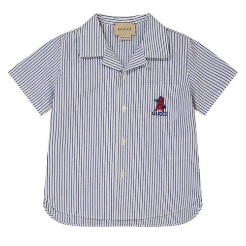 GUCCI Infant Boys Striped Shirt - Blue