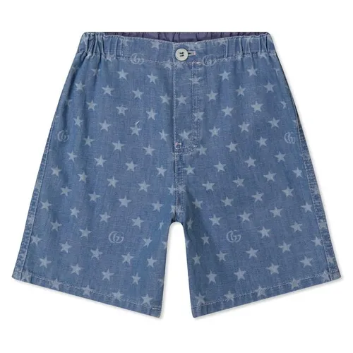 GUCCI Infant'S Denim Bermuda Shorts - Blue