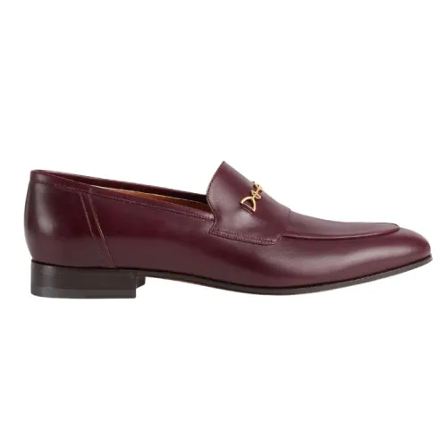 Gucci , Interlocking-G Horsebit-detail loafers ,Red male, Sizes: