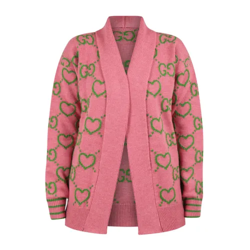 Gucci , Kids Cardigan - Stylish and Trendy ,Pink female, Sizes: