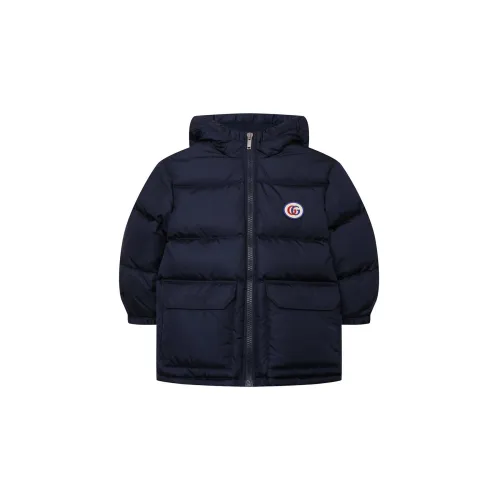 Gucci , Kids Down Jacket - Blue - Regular Fit - Made in Italy ,Blue male, Sizes: