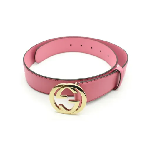 Gucci , Leather Moon Belt ,Pink female, Sizes: