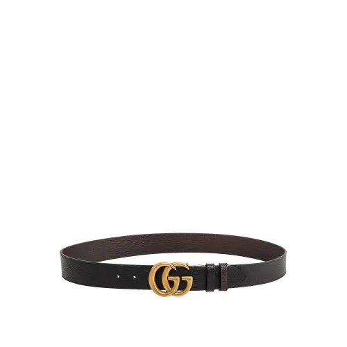 Gucci , Men's Accessories Belts Black Aw23 ,Brown male, Sizes:
