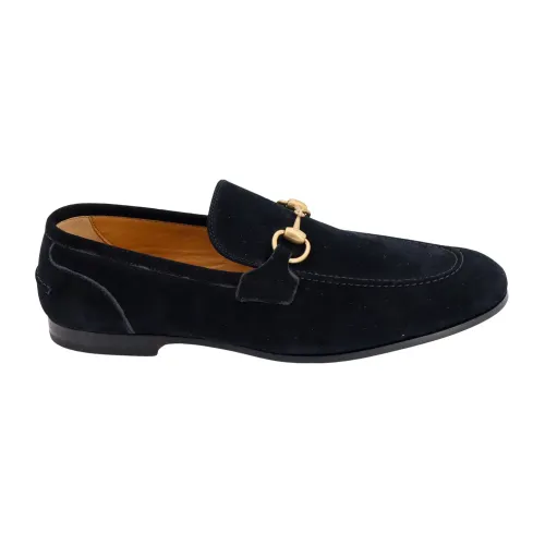 Gucci , Mens Shoes Loafer Black Ss24 ,Black male, Sizes: