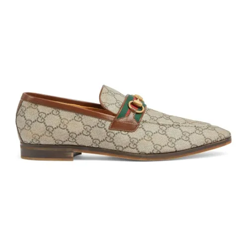Gucci , Mens Shoes Loafer Brown Aw20 ,Brown male, Sizes: