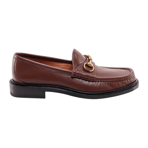 Gucci , Men's Shoes Loafer Brown Ss23 ,Brown male, Sizes: