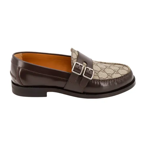 Gucci , Mens Shoes Loafer Brown Ss24 ,Brown male, Sizes: