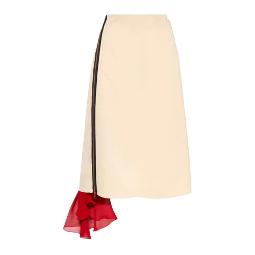 Gucci , Midi skirt ,Beige female, Sizes: