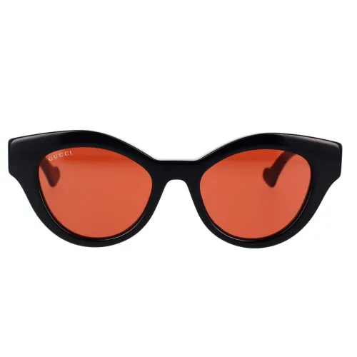 Gucci , Minimalist Cat-Eye Sunglasses ,Black female, Sizes: