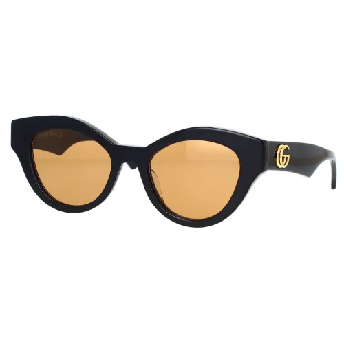 Gucci , Minimalist Cat-Eye Sunglasses ,Black female, Sizes: