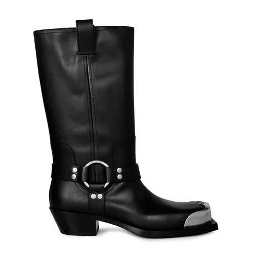 GUCCI Opal Leather Cowbody Boots - Black
