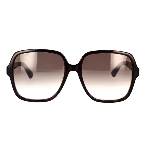 Gucci , Oversized Square Sunglasses Gg1189S 003 ,Brown female, Sizes: