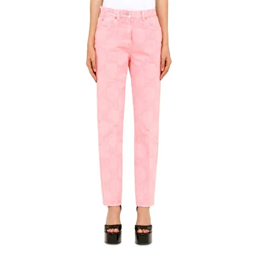 Gucci , Pink GG Denim California Jeans ,Pink female, Sizes: