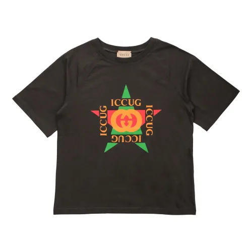 Gucci , Printed Kids T-Shirt ,Black male, Sizes: