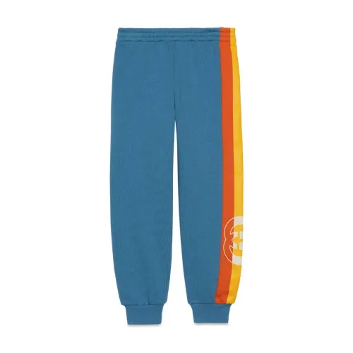 Gucci , Royal Carrotjuice Track Pants ,Blue male, Sizes: