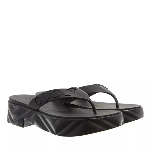 Gucci Sandals - Thong Platform Sandal - black - Sandals for ladies
