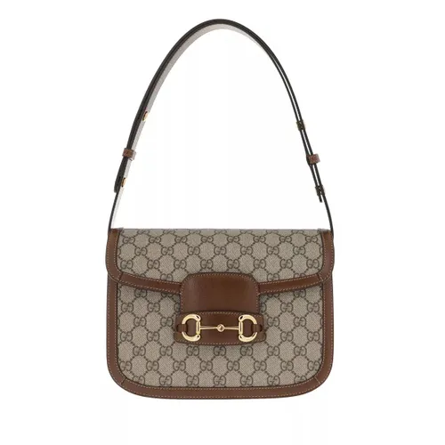 Gucci Satchels - Horsebit 1955 Shoulder Bag GG Supreme - brown - Satchels for ladies