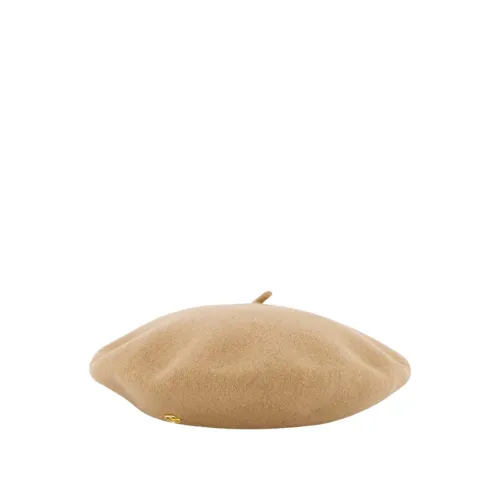 Gucci , Soft Wool Golf Beret ,Brown male, Sizes: