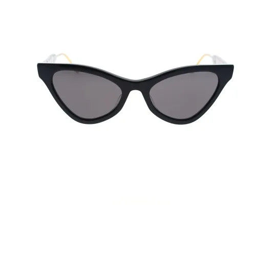 Gucci , Sophisticated Cat-Eye Sunglasses with Web Motif ,Black female, Sizes: