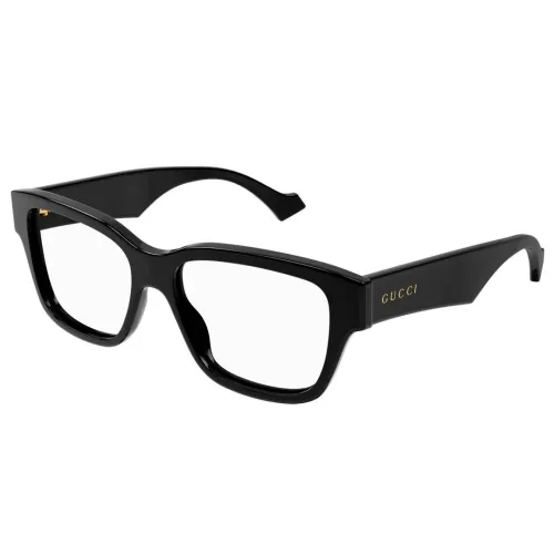Gucci , Square acetate frame with gender fluid style ,Black unisex, Sizes: