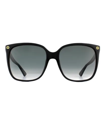Gucci Square Womens Black Grey Gradient Sunglasses by - One